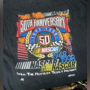 Vintage NASCAR 50th Anniversary  Black T-shirt 2XL